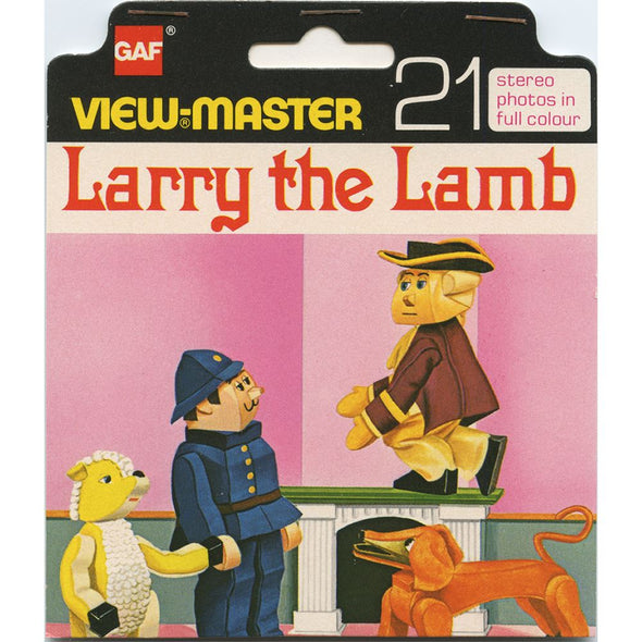 Larry the Lamb - View-Master 3 Reel Set on Card - 1980 - vintage - BD190-123E VBP 3dstereo 