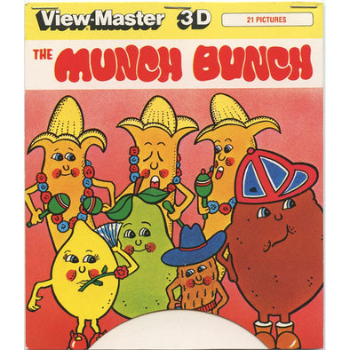 The Munch Bunch - View-Master 3 Reel Set on Card - 1981 - vintage - BD197-123E VBP 3dstereo 