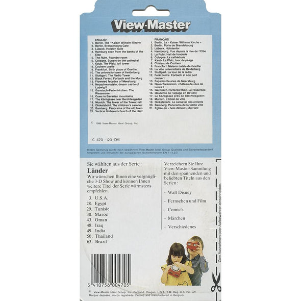 3 ANDREW - Deutschland - View-Master 3 Reel Set on Card - 1986 - vintage - C470-DM VBP 3dstereo 