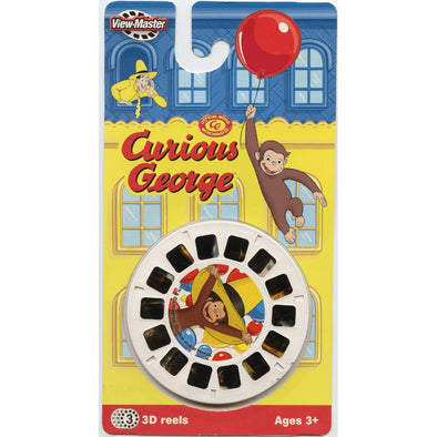 Curious George - View-Master - 3 Reels on Card VBP 3dstereo 