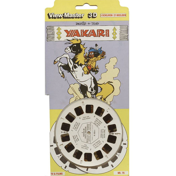 Yakari - View-Master 3 Reel Set on Card - vintage - D233 VBP 3dstereo 