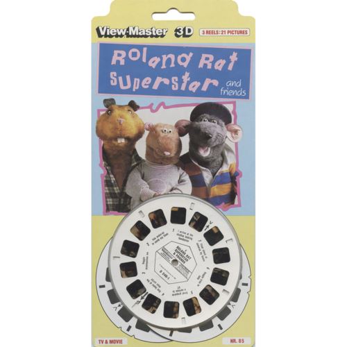 DALIA - Roland Rat Superstar - View-Master 3 Reel Set on Card - 1984 - vintage - (D240E) VBP 3dstereo 