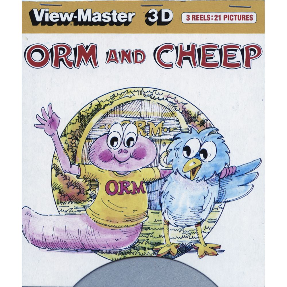 Orm and Cheep - View-Master 3 Reel Set on Card - 1983 - vintage