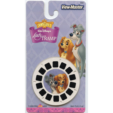 Lady and the Tramp - View-Master - 3 Reels on Card VBP 3dstereo 