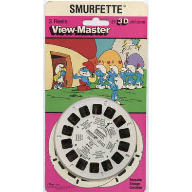 Smurfette - ViewMaster 3 Reel Set on Card - NEW - (VBP-1000) VBP 3dstereo 