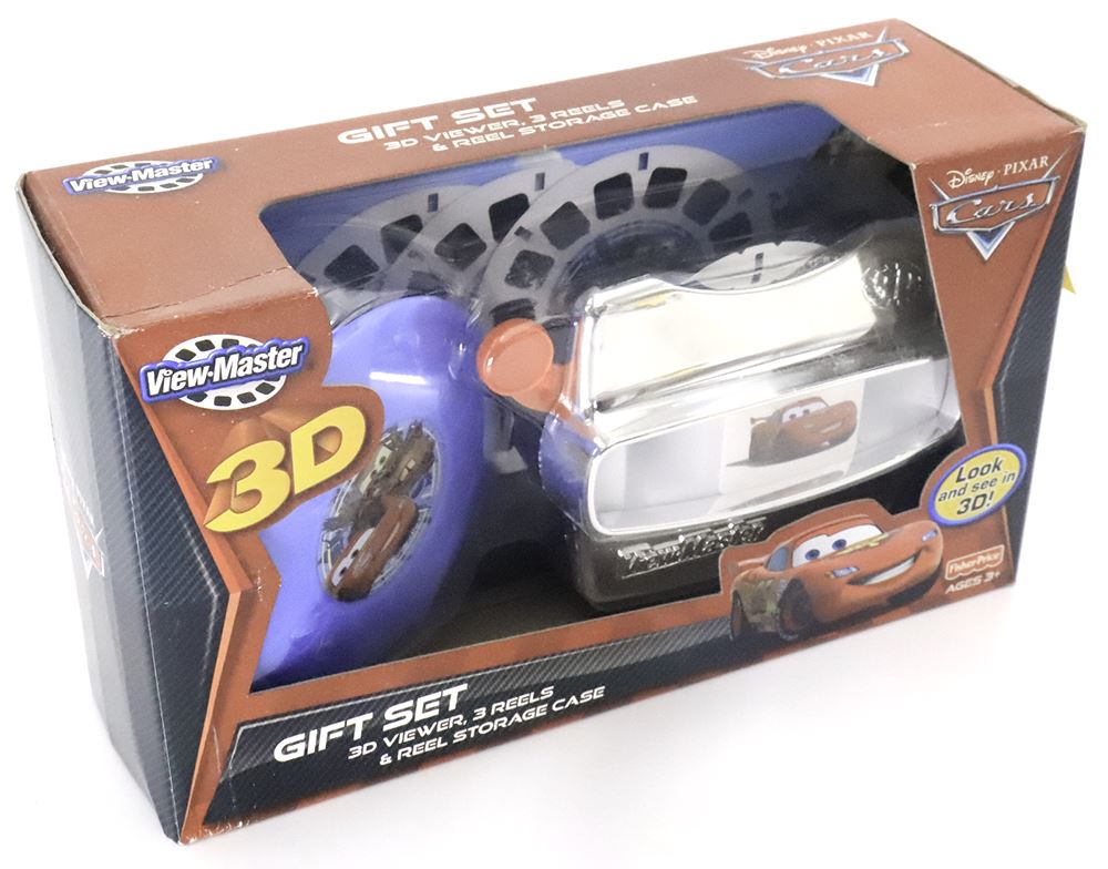 Cars 2 - View-Master Gift Set - 3 Reel Set and Metallic Viewer in Original  Box –