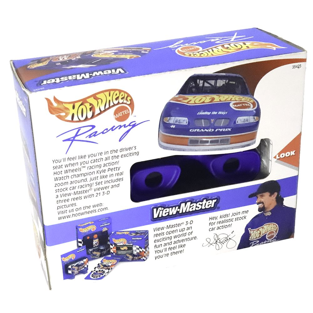 Hot Wheels Racing - View-Master Gift Set - 3 Reels & Themed Viewer (silver/ blue) –