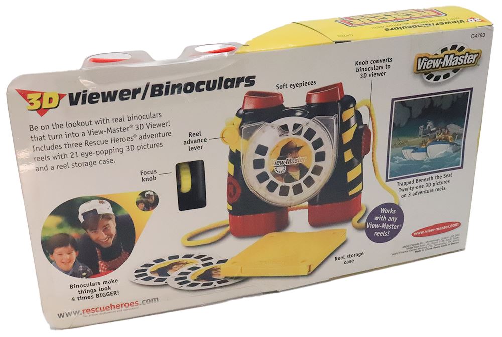 Rescue Heroes - View-Master Gift Set - Binoculars 3D Viewer & 3 Reels &  Reel Storage Case - vintage/as new