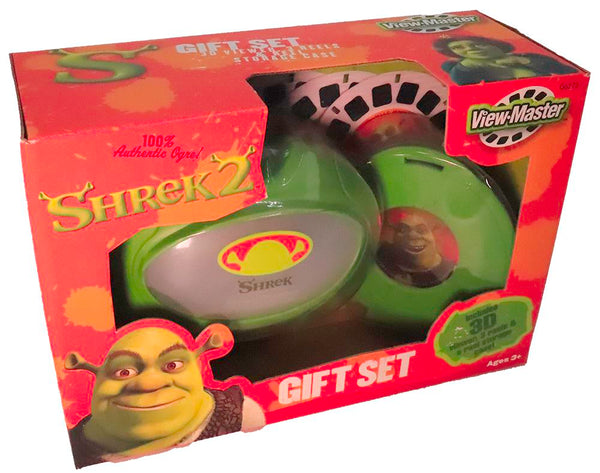 shrek 2 booster box Shrek 2 - View-Master Gift Set - 3 Reels & Themed viewer (green) & Reel  storage case