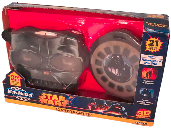 4 ANDREW - Star Wars - View-Master Gift Set - 3 Reels & Themed viewer (black) & Reel storage case - vintage/as new Viewers 3dstereo 