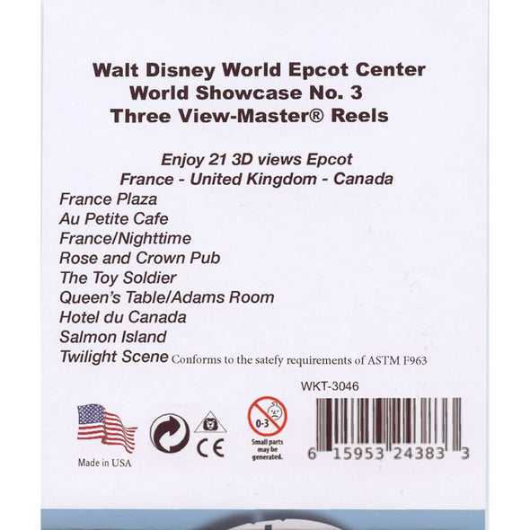 Epcot Center - World Showcase Number 3 - View-Master 3 Reel Set - AS NEW - 3046 WKT 3dstereo 