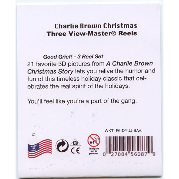 Charlie Brown - Christmas - View-Master 3 Reel Set - AS NEW - WKT 3dstereo 