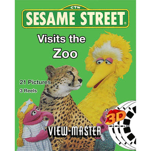 Sesame Street - Visits the Zoo - View Master 3 Reel Set - NEW WKT 3dstereo 