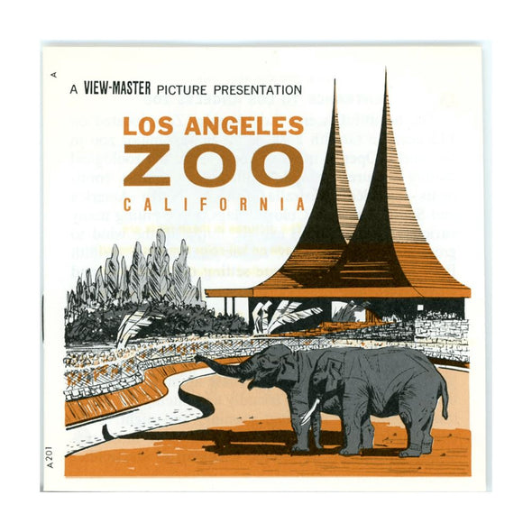 Los Angeles Zoo-A201 -Vintage - View-Master - 3 Reel Packet - 1960s views - A201 Packet 3dstereo 