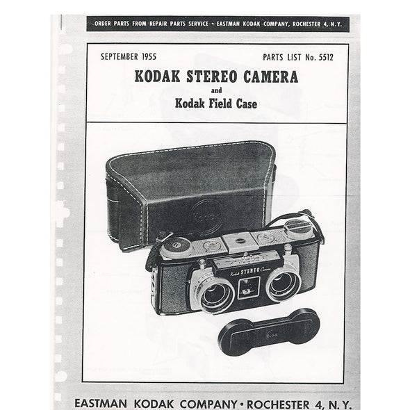 KODAK Service Manual - 1955 - Facsimile Instructions 3dstereo 