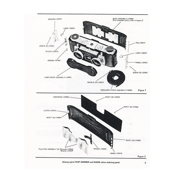 KODAK Service Manual - 1955 - Facsimile Instructions 3dstereo 