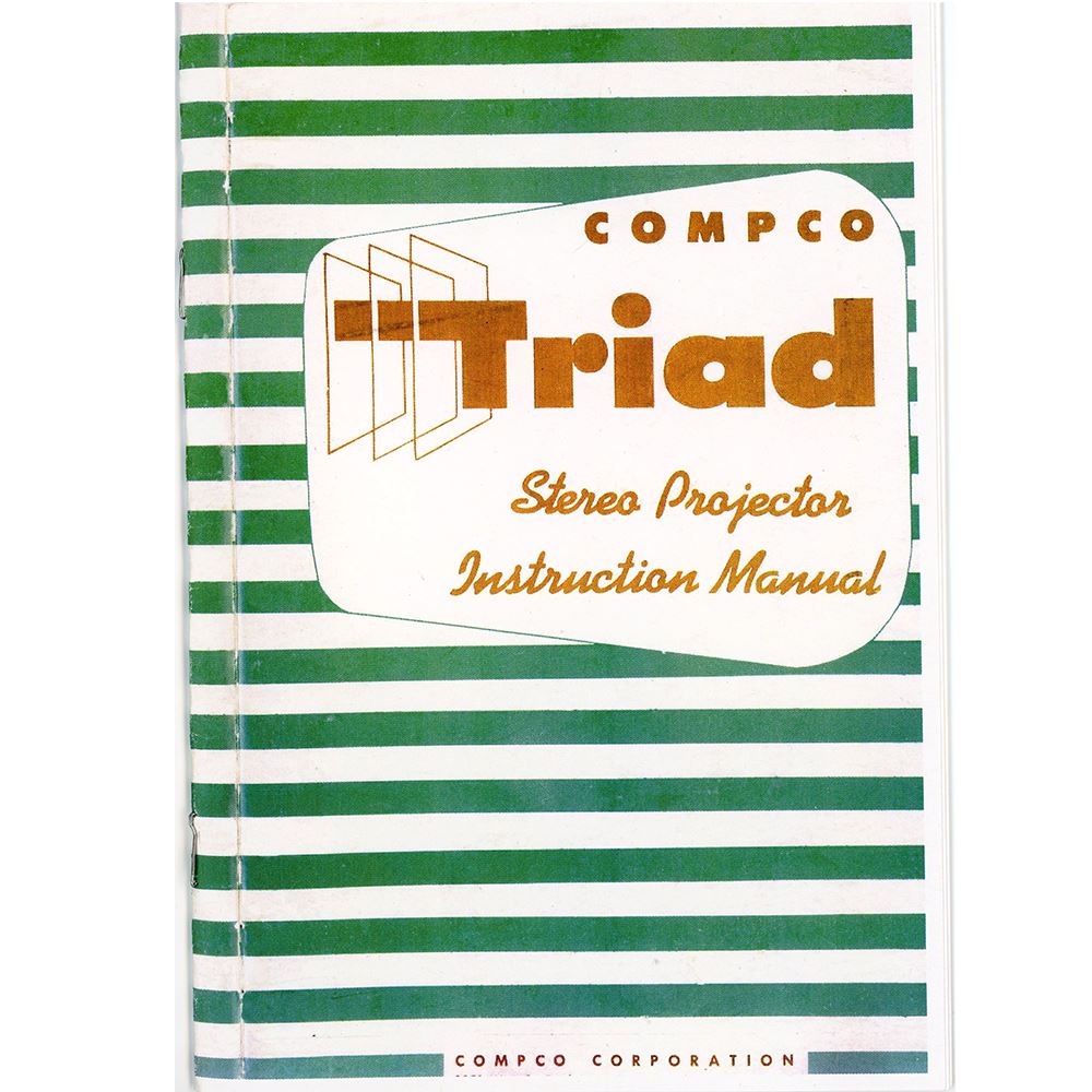 instructions - COMPCO TRIAD Stereo Projector - Facsimilie – 3Dstereo.com