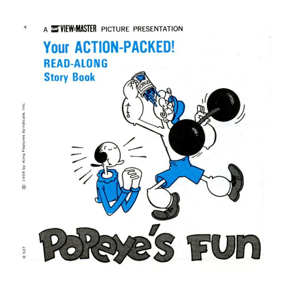 Popeye's Fun - View-Master 3 Reel Packet - 1970s - Vintage - (zur Kleinsmiede) - (B527-G4B) Packet 3dstereo 