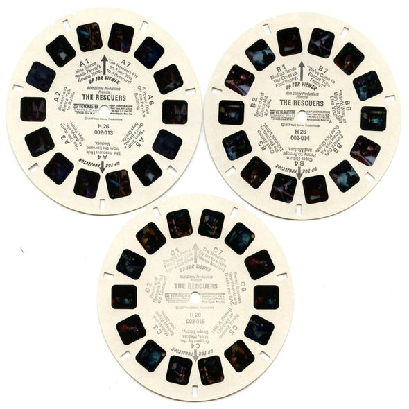 The Rescuers - View-Master 3 Reel Packet - 1970s - Vintage - (zur Kleinsmiede) - (H26-G5) Packet 3dstereo 