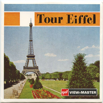 Tour Eiffel - View-Master 3 Reel Packet - 1960s views- vintage - (zur Kleinsmiede) - (C212F-BG1) Packet 3dstereo 