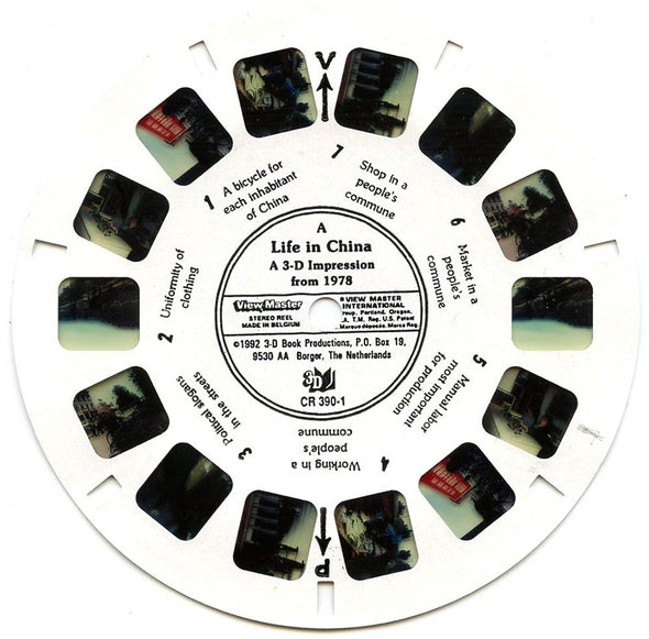 Life in China - A 3-D Impression from 1992 - ViewMaster 3 Reel Set - Harry zur Kleinsmiede 3dstereo 
