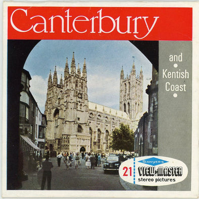Canterbury - View-Master Vintage 3 Reel Packet 1960s views - (PKT-C288e-BS6) Packet 3dstereo 