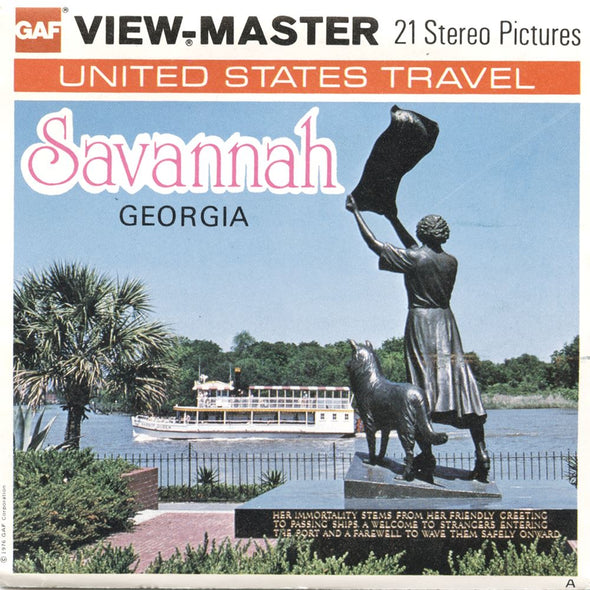 4 ANDREW Savannah Georgia - View Master 3 Reel Packet - A924-G5A Packet 3dstereo 