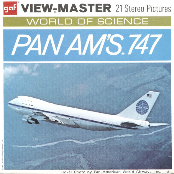 4 ANDREW - Pan Am's 747 - View Master 3 Reel Packet - B747-G3A Packet 3dstereo 