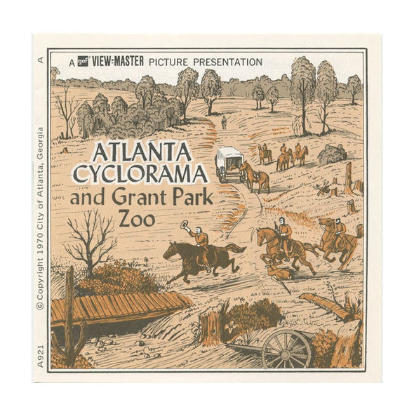4 ANDREW - Atlanta Cyclorama and Grant Park Zoo - View Master 3 Reel Packet - A921-G1A Packet 3dstereo 