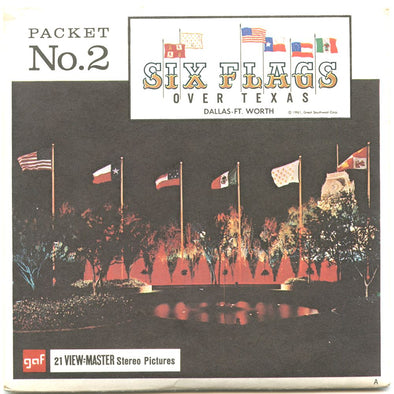 4 ANDREW - Six Flags Over Texas No.2 - View Master 3 Reel Packet - 1960s - vintage - A413-G1A Packet 3dstereo 