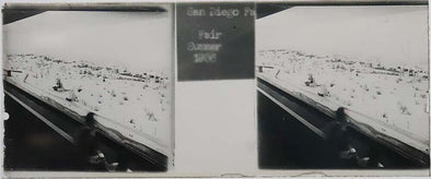 4 ANDREW - San Diego, Fair Summer 1938 - Glass Stereo Slide - 45x107mm Reels 3dstereo 