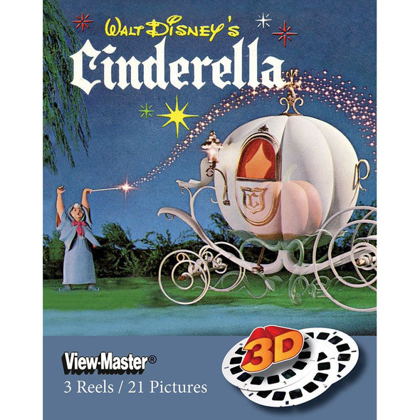Cinderella - View-Master 3 Reel Set WKT 3Dstereo 