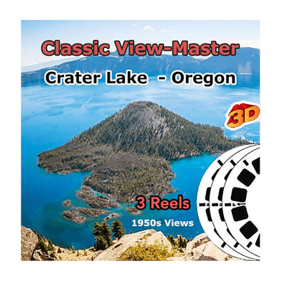 Crater Lake Natl Park Oregon Coast - Vintage Classic View-Master - 1950s views CREL 3dstereo 