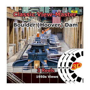Boulder Dam and Boulder City - View-Master - Vintage Reels - 1950s views CREL 3dstereo 