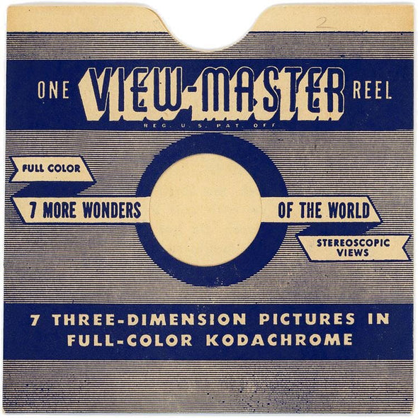 Monte Alban and Mitla Ruins - View-Master Hand-Lettered Reel - 1944 - vintage - (HL-507n) White Hand Lettered Reel 3dstereo 