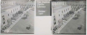 4 ANDREW - Stereo Slide - Glass 45x107mm - Los Angeles Public Library - 1930s Reels 3dstereo 